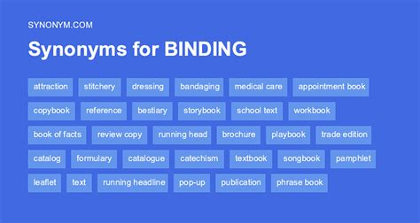 bindung synonym|other word for binding.